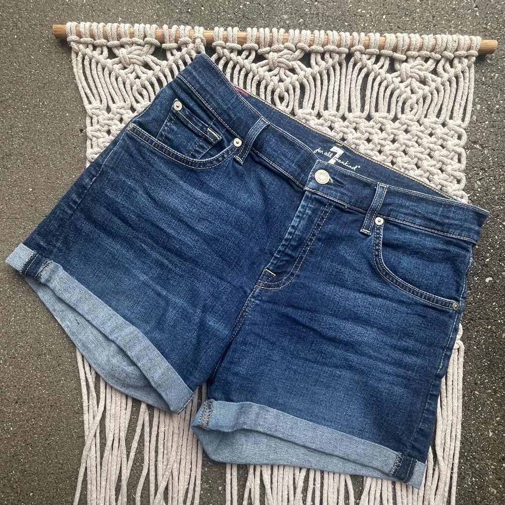 7 for All Mankind Jean Shorts Size 25
